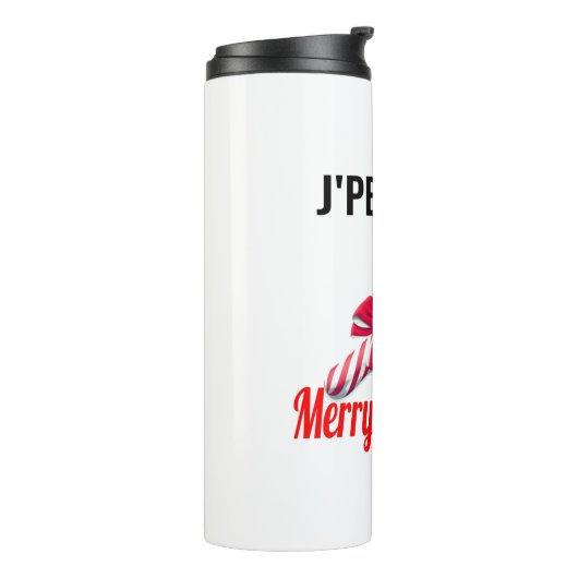 Frohe Weihnachten Thermosbecher (Nach links gedreht)