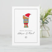 Frohe Weihnachten Tiki Einladung (Stehend Vorderseite)