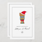Frohe Weihnachten Tiki Einladung (Vorne/Hinten)