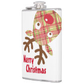 Frohe Weihnachten Tipsy Reindeer Flachmann (Links)
