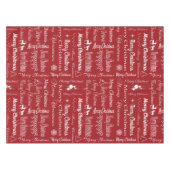 Frohe Weihnachten Tischdecke (Vorderseite (Horizontal))