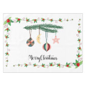 Frohe Weihnachten Tischdecke (Vorderseite (Horizontal))