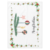 Frohe Weihnachten Tischdecke (Vorderseite)