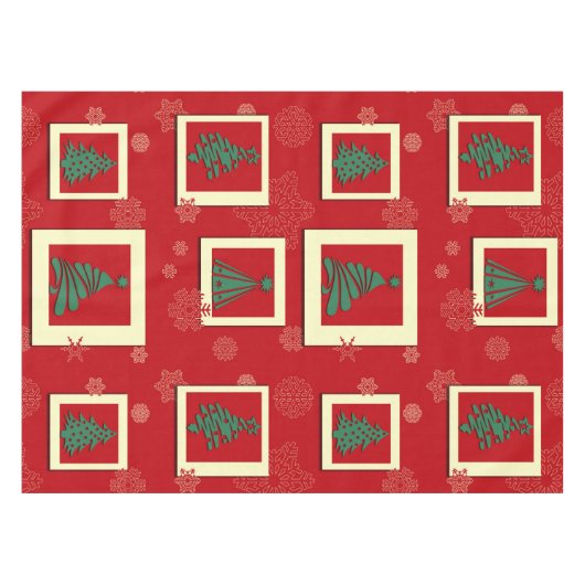 Frohe Weihnachten Tischdecke (Vorderseite (Horizontal))