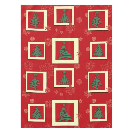 Frohe Weihnachten Tischdecke (Vorderseite)