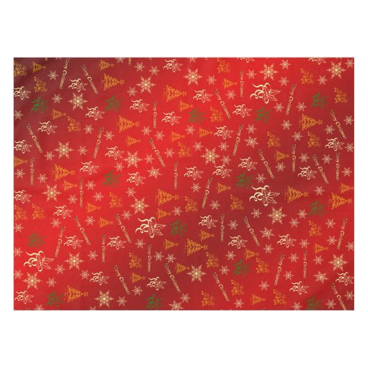 frohe Weihnachten Tischdecke (Vorderseite (Horizontal))