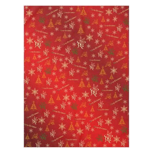 frohe Weihnachten Tischdecke (Vorderseite)