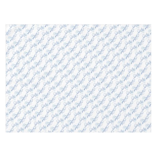 Frohe Weihnachten Tischdecke (Vorderseite (Horizontal))