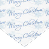 Frohe Weihnachten Tischdecke (Schrägansicht)