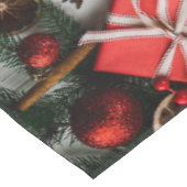 "Frohe Weihnachten" Tischdecke (Schrägansicht)