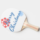 Frohe Weihnachten Tischtennis Schläger (Seitenansicht)