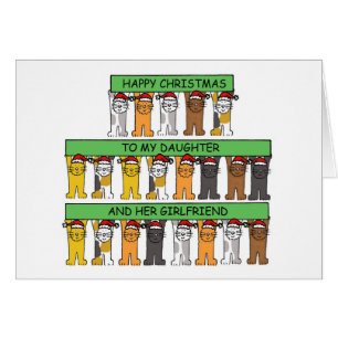 Frohe Weihnachten Tochter und ihre Freundin