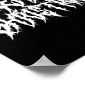 Frohe Weihnachten. Todesmetall Poster (Ecke)