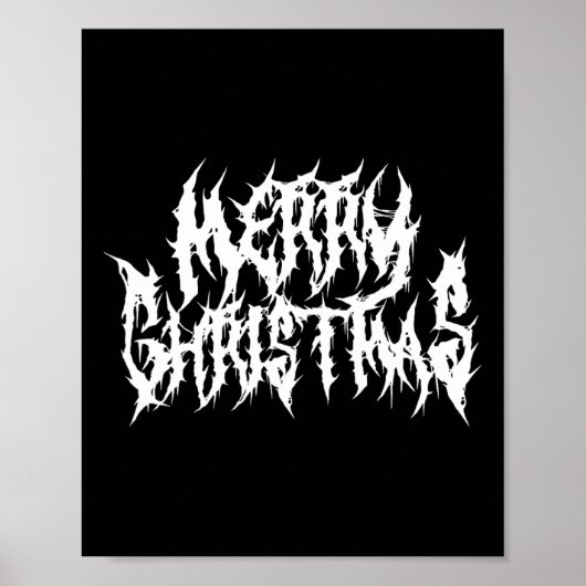 Frohe Weihnachten. Todesmetall Poster (Vorne)