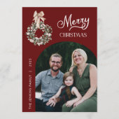 Frohe Weihnachten Tor Foto Weihnachtskarte (Vorderseite)