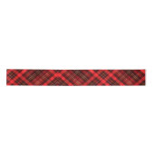 Frohe Weihnachten Traditioneller Karierter Tartan Satinband (Vorderseite)