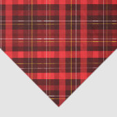 Frohe Weihnachten Traditioneller Karierter Tartan Seidenpapier (Ausschnitt)