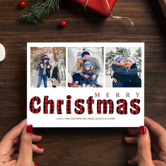 Frohe Weihnachten Traditionelles einfaches Buffalo