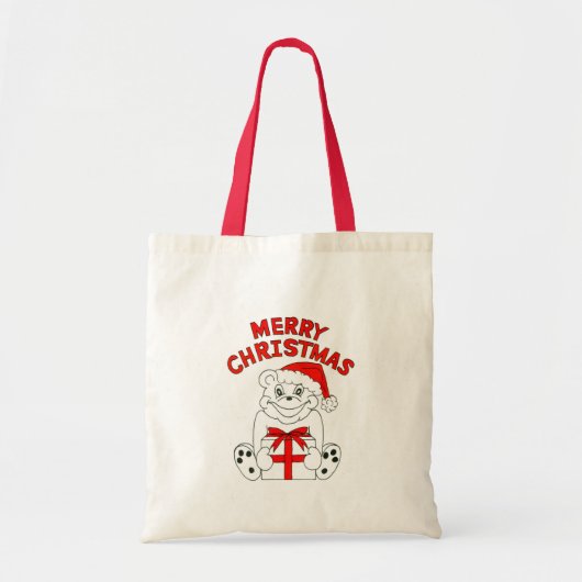 Frohe Weihnachten Tragetasche (Vorne)