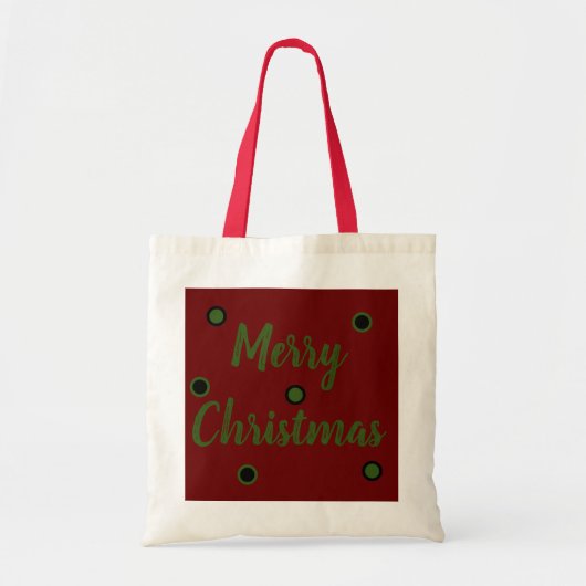 Frohe Weihnachten Tragetasche (Vorne)