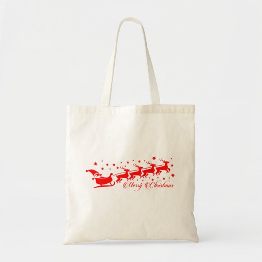 Frohe Weihnachten Tragetasche (Vorne)
