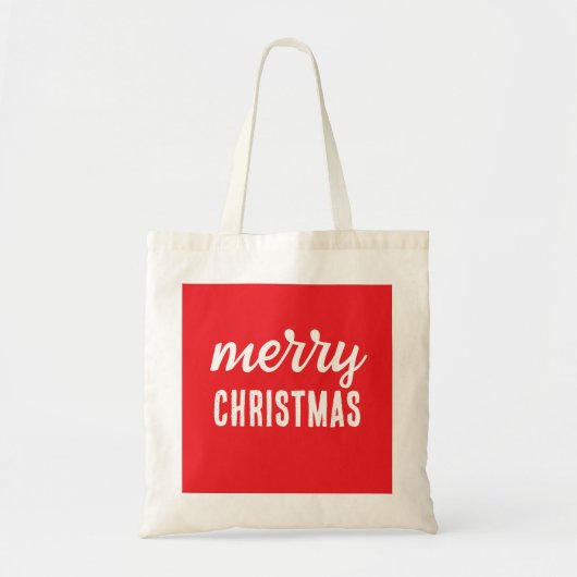 Frohe Weihnachten Tragetasche (Vorne)