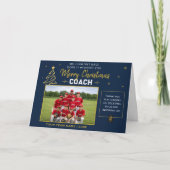 Frohe Weihnachten Trainer Personalisiertes Teamfot (Vorderseite)