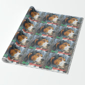 Frohe Weihnachten Treeing WandererCoonhound Geschenkpapier (Ungerollt)
