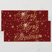 Frohe Weihnachten Trendy Holiday (Vorne/Hinten)