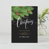 Frohe Weihnachten Trendy Holiday Card (Stehend Vorderseite)