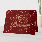 Frohe Weihnachten Trendy Holiday Karte (Vorderseite)