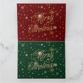 Frohe Weihnachten Trendy Holiday Karte (Innenseite)