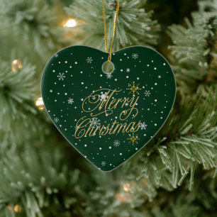 Frohe Weihnachten Trendy Holiday Keramik Ornament