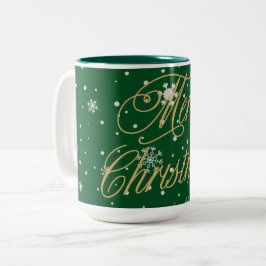Frohe Weihnachten Trendy Holiday Zweifarbige Tasse