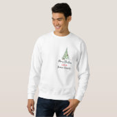 Frohe Weihnachten Trendy Minimalistisches Hemd Sweatshirt (Vorne ganz)