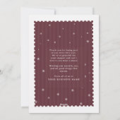 Frohe Weihnachten Trendy Script Stempel Geschäft (Rückseite)