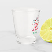 Frohe Weihnachten Trendy und farbenfroh Schnapsglas (Links)