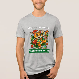 Frohe Weihnachten Tri-Blend Shirt