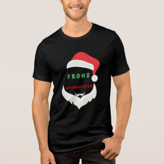 frohe weihnachten Tri-Blend shirt