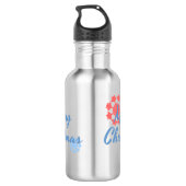 Frohe Weihnachten Trinkflasche (Rückseite)