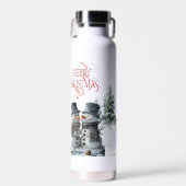 Frohe Weihnachten Trinkflasche (Vorne)