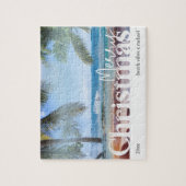 Frohe Weihnachten Tropical Beach Foto Puzzle (Vertikal)