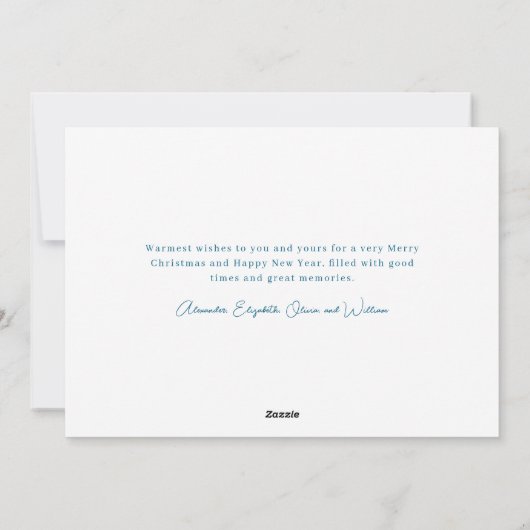 Frohe Weihnachten Tropical Beach Palmen (Rückseite)