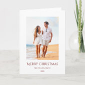 Frohe Weihnachten Tropical Beach Vacation Foto (Vorderseite)