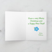 Frohe Weihnachten Tropical Toucan Karte (Innenseite)