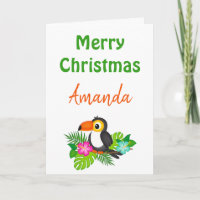 Frohe Weihnachten Tropical Toucan