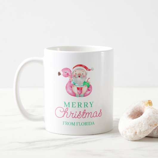 Frohe Weihnachten Tropische Tasse (Mit Donut)