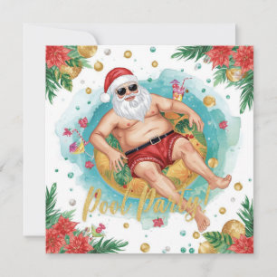Frohe Weihnachten Tropischer Weihnachtsmann Sommer