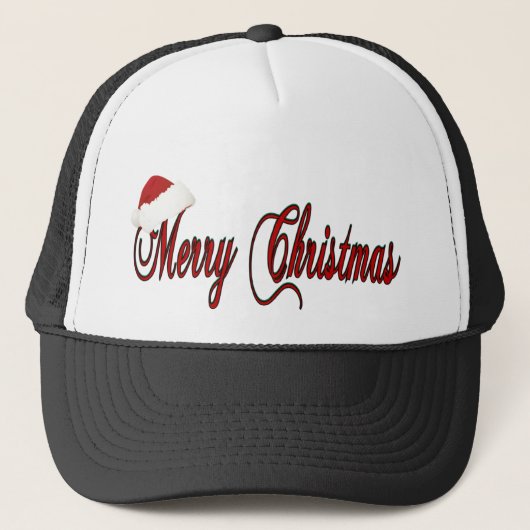Frohe Weihnachten Truckerkappe (Vorderseite)