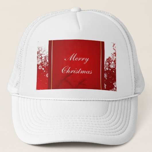 Frohe Weihnachten Truckerkappe (Vorderseite)
